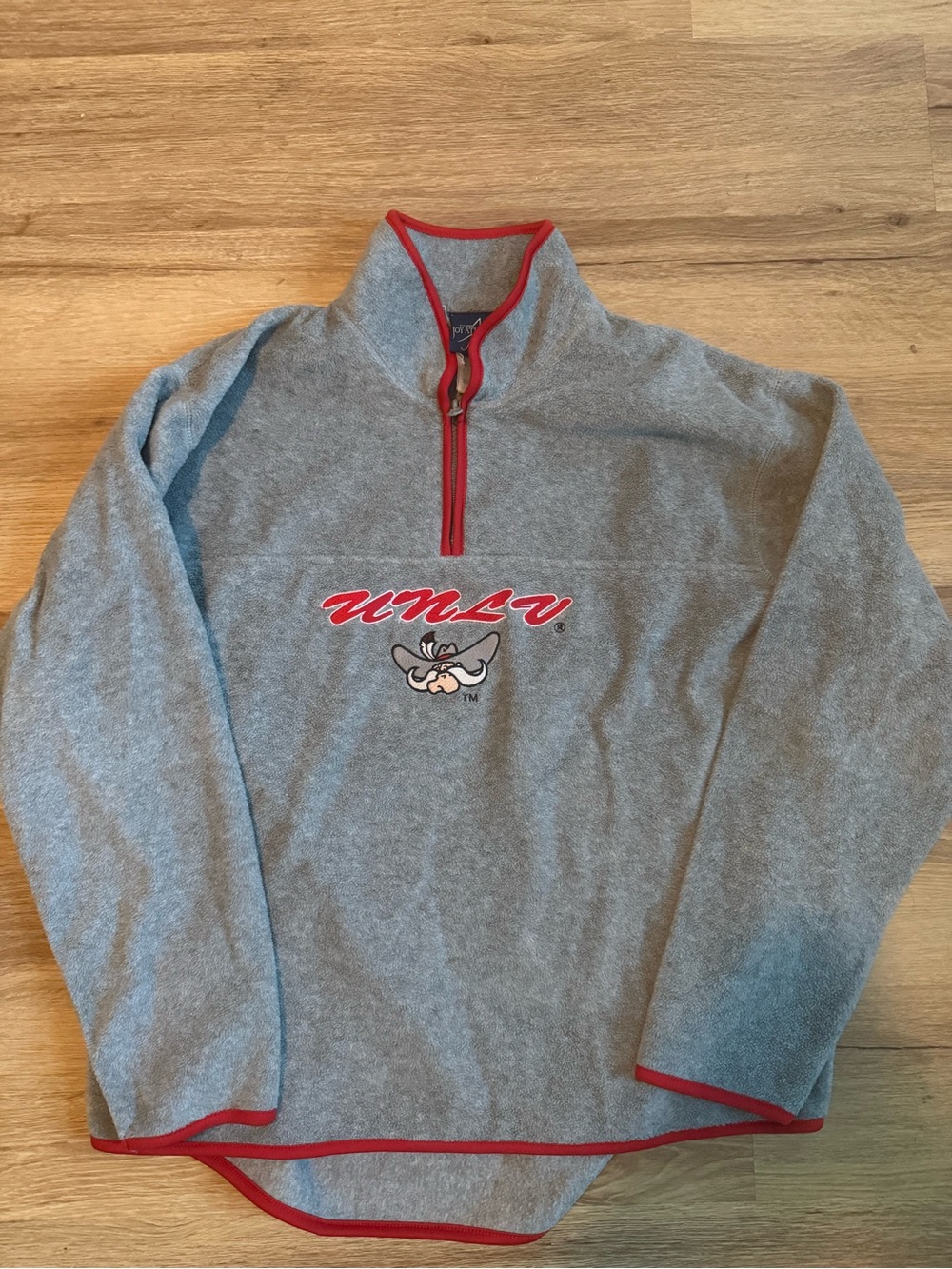 UNLV Rebels Grey Quarter-Zip Fleece Pullover